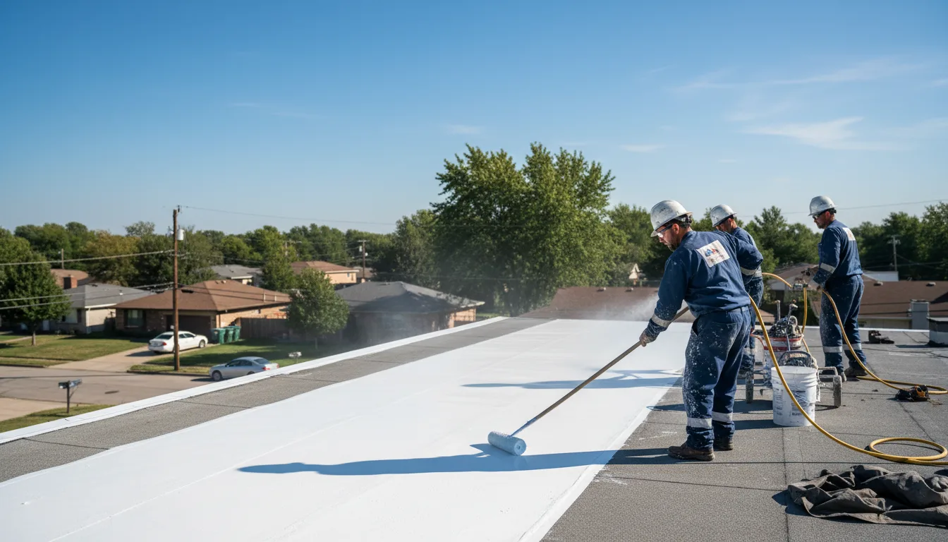 Commercial roof coating in Rogers, CT near me